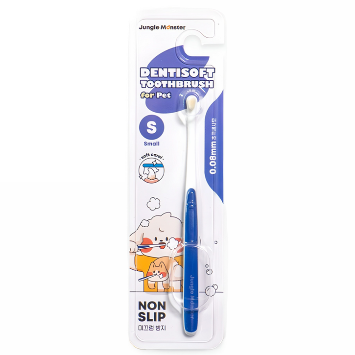 정글몬스터 반려동물 덴티소프트 극세사모 칫솔 S