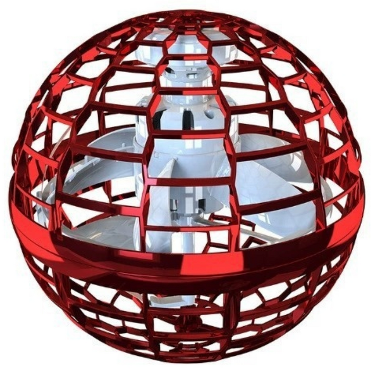 UFO 풀라잉볼 부메랑 LED 스핀 라이트공 야외 장난감kc안전인증제품, 레드, 1개