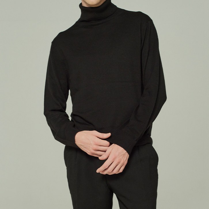 아야모리에 남성용 캐시미어 긴목 터틀넥 아야모리에 남성용 캐시미어 긴목 터틀넥