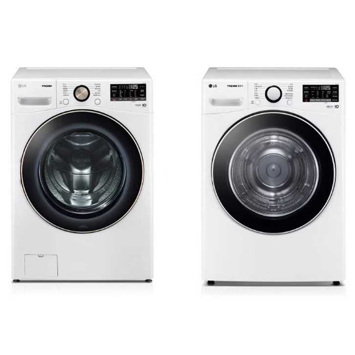 LG전자 트롬 드럼세탁기 F21WDLP +건조기 RH19WTWN 21kg+19kg 방문설치
