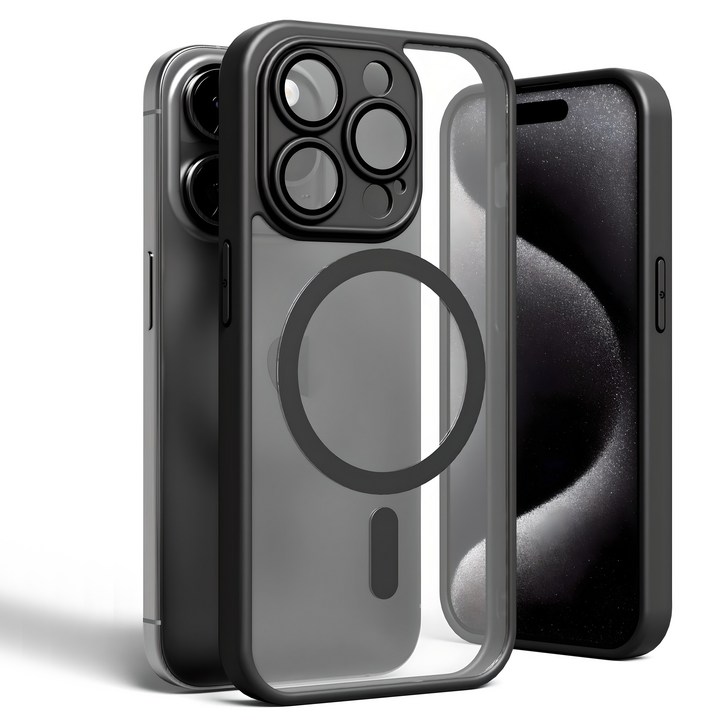 누아트 맥세이프 마그네틱 컬러엣지 풀커버 휴대폰 케이스