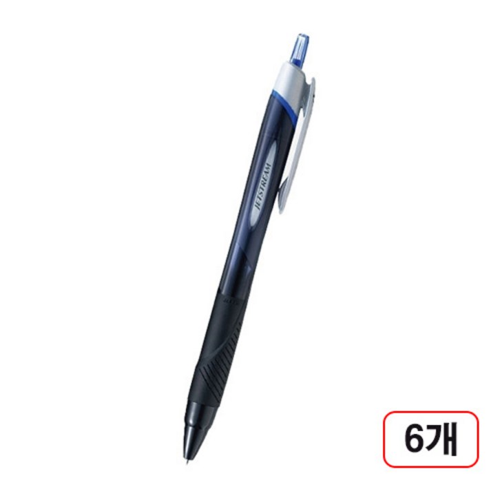 제트스트림 볼펜(SXN-150/0.38mm), 6개, 청색