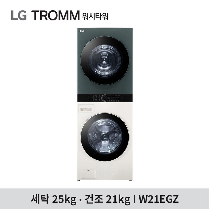[LG] 오브제 워시타워 W21EGZ 건조21kg+세탁25kg (+오브제 광파오븐) - 쇼핑뉴스