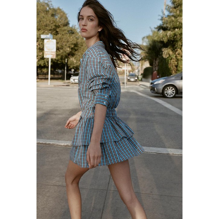 ZARA 자라 벨트 프릴 체크 미니 원피스 2200533 ZARA 자라 벨트 프릴 체크 미니 원피스 2200533