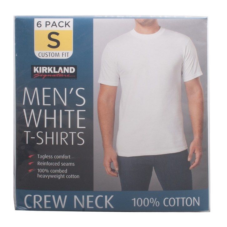 코스트코 커클랜드 남성 면 라운드 티셔츠 6매 - 쇼핑뉴스