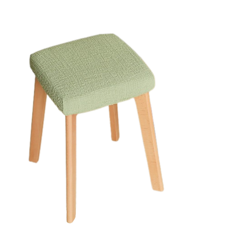 오늘도양 작은 사각형 의자 커버, 연한 초록색