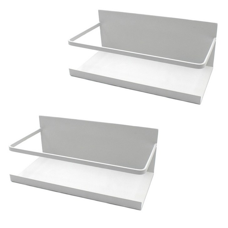 다퍼남 냉장고 자석 선반, 화이트, 2개