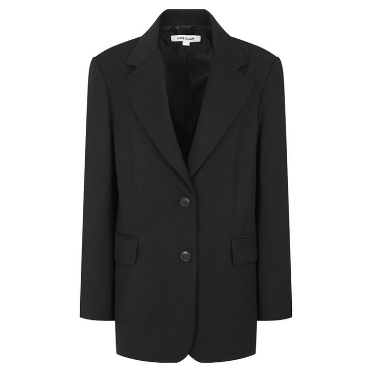 나이스클랍 여성용 싱글 중기장 자켓