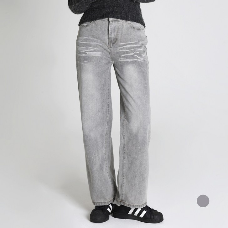 닷이프 여성용 워시드 롱 와이드 팬츠 P26SS1A2593