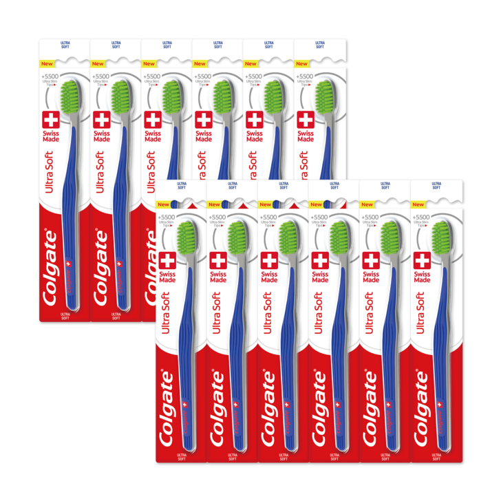 콜게이트 칫솔 스위스 울트라 소프트1입 x 12팩, 12개, 1개입
