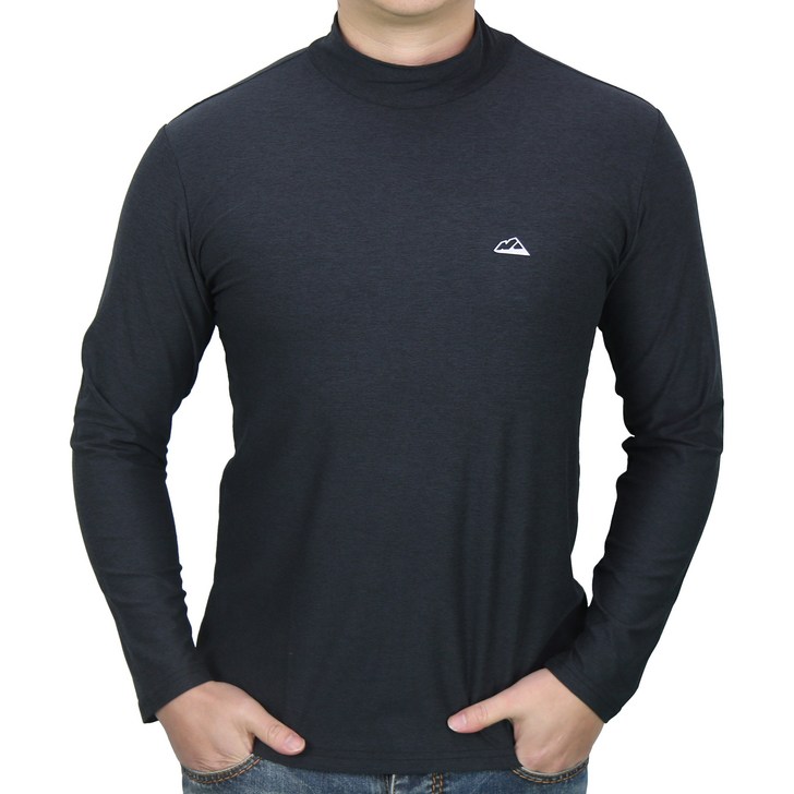 마운티스트 소프트 터치 하프 터틀넥 티셔츠 남 봄가을초겨울 따뜻한 부드러운 내복 이너 반폴라