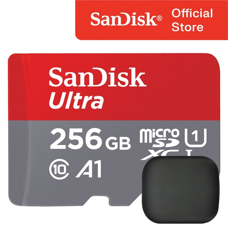 샌디스크 울트라 A1 마이크로 SD 카드 메모리 보관 케이스, 256GB