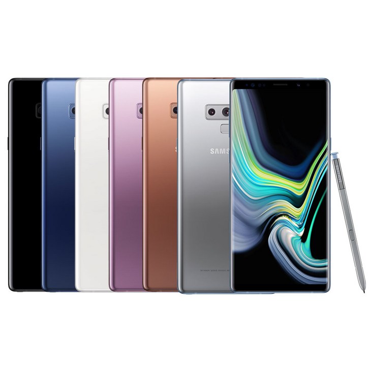 갤럭시 노트9 중고 자급제 중고폰, 총알배송. 실버특SS급