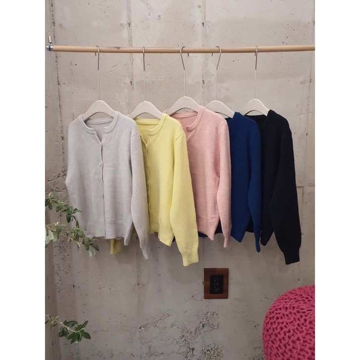 가을신상 무배 란드 5컬러 버튼 긴팔 니트 가디건