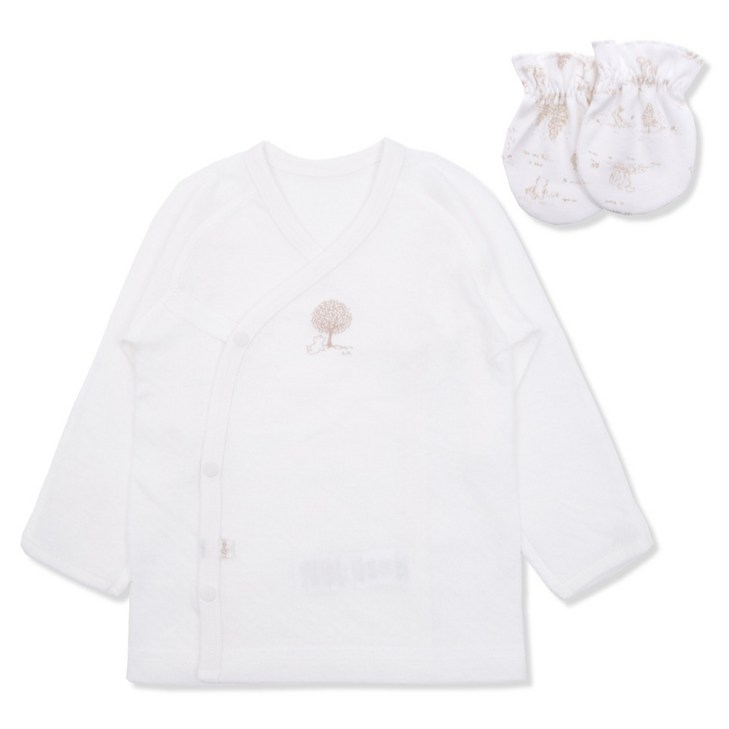 오가닉맘 프레스트 배내 저고리  손싸개 세트 P MIFNBE04