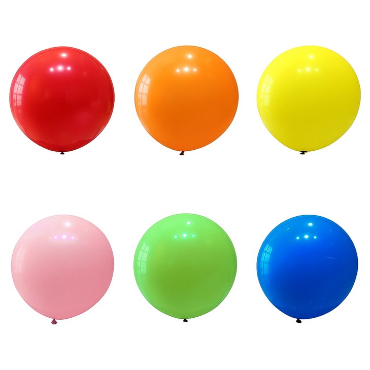 코히모 초대형 라운드 풍선 6종 세트 90cm 5W0443