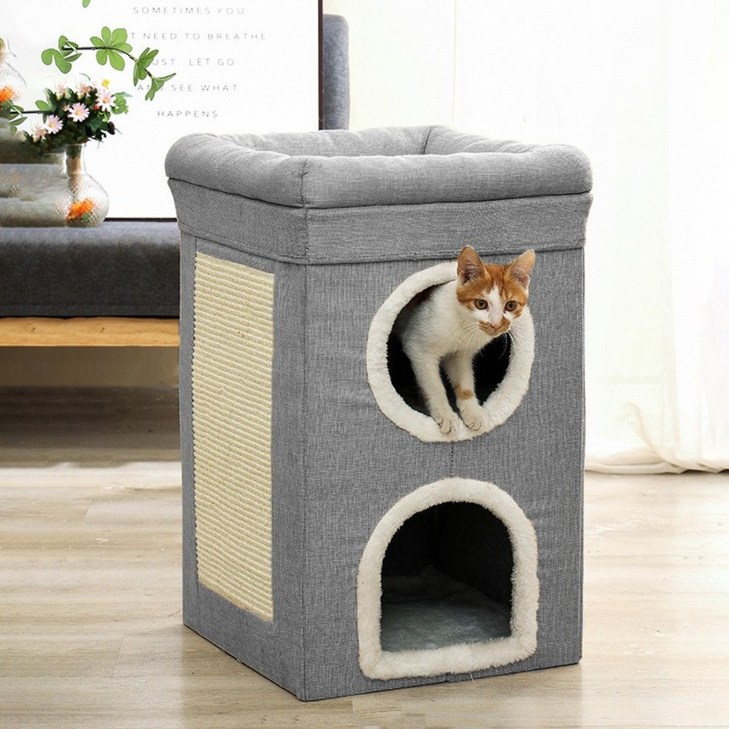 별이네 고양이 3층 쿠션 고양이집 하우스 숨숨집 캣타워 스크래쳐 대형 별이네 고양이 3층 쿠션 고양이집 하우스 숨숨집 캣타워 스크래쳐 대형