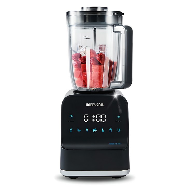 해피콜 프리미엄 초고속 블렌더 믹서기 1.5L 브리즈탭 차콜그레이