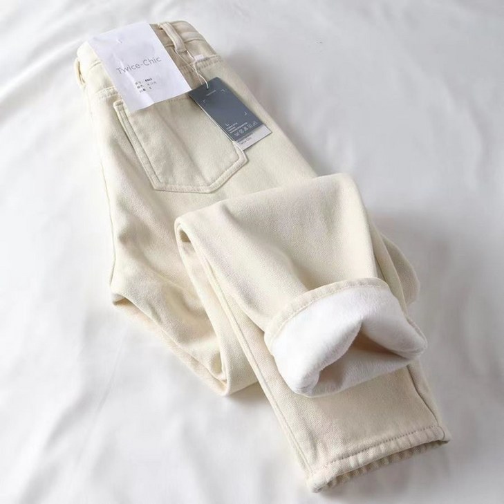 청바지 하우룩 팬츠 스판 캐주얼 기모