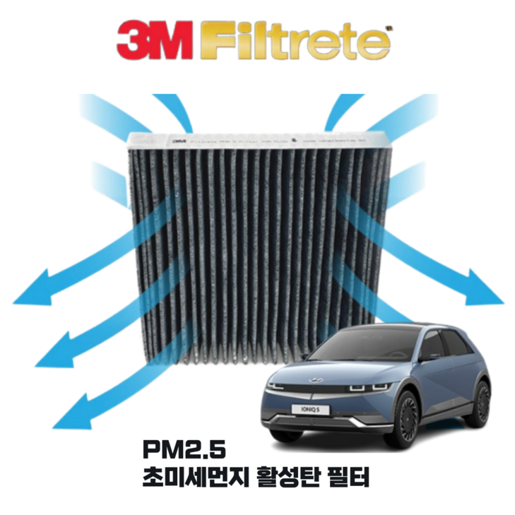 3M 아이오닉 히터 냄새 에어컨 필터 교체, 1개, 94 아이오닉
