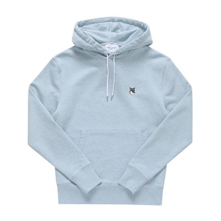 메종키츠네 GU00335KM0002 H429 그레이 폭스 헤드 패치 공용 후드티