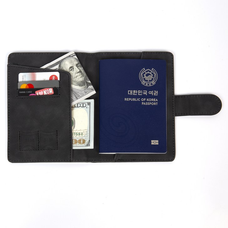 뮤즈르 RFID 해킹 차단 전자 여권 케이스 - 투데이밈