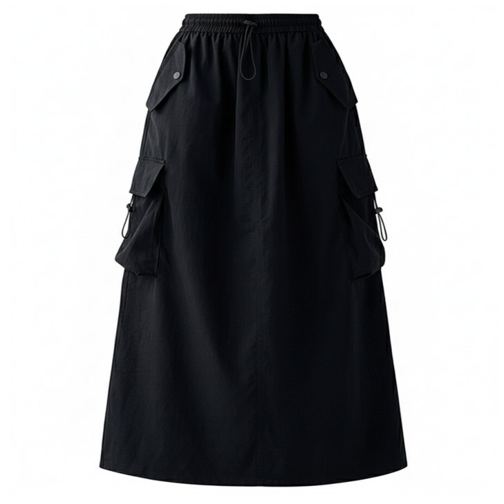 스트링업 카고 밴딩 스커트