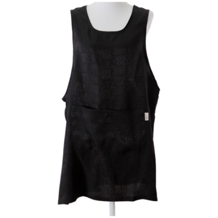 에스닉 인견 앞치마 충무인견 풍기인견 100 인증받은 제품, 블랙, 1개