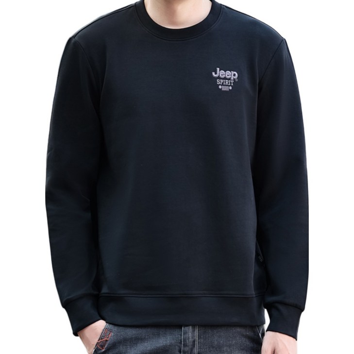 KDCO Jeep Spirit 라운드넥 남성 맨투맨 스웻셔츠