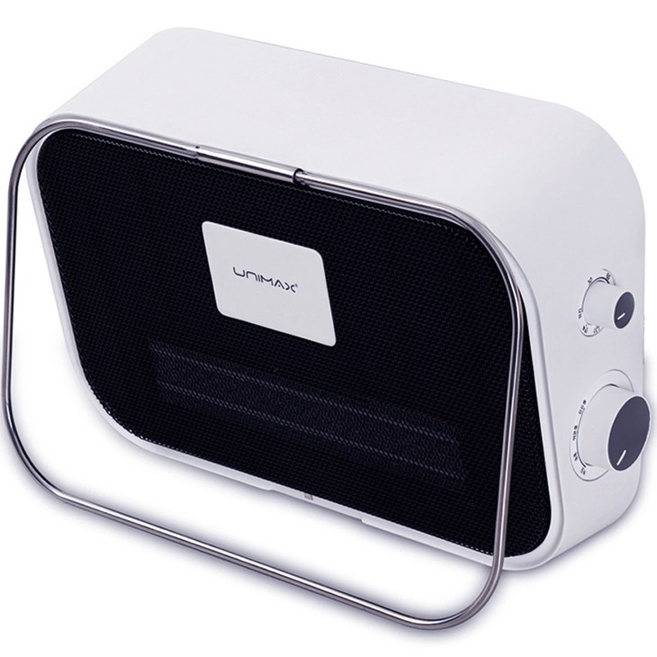 유니맥스 벽걸이형 PTC 욕실 전기 온풍기, UPTB3205W, 화이트