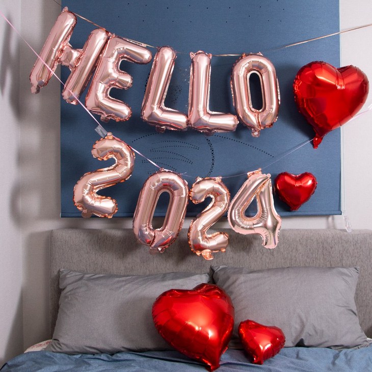 연말 파티 풍선 hello 2023 goodbye 2022 헬로 굿바이 풍선 장식 데코 신년 새해 송년회 꾸미기 숫자 용품 세트