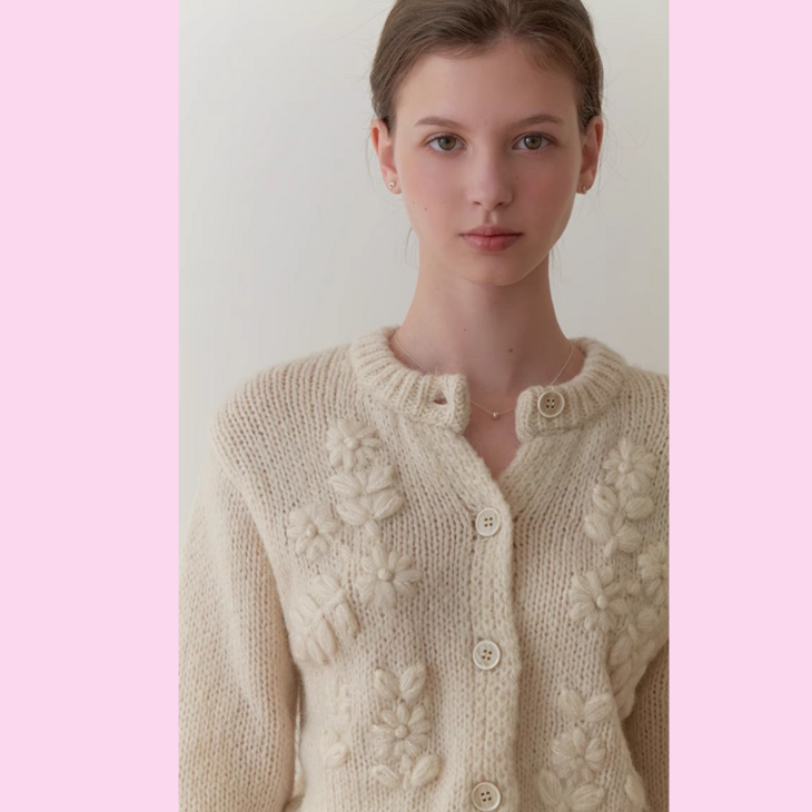 송혜교 가디건 여성 니트 간절기 긴팔