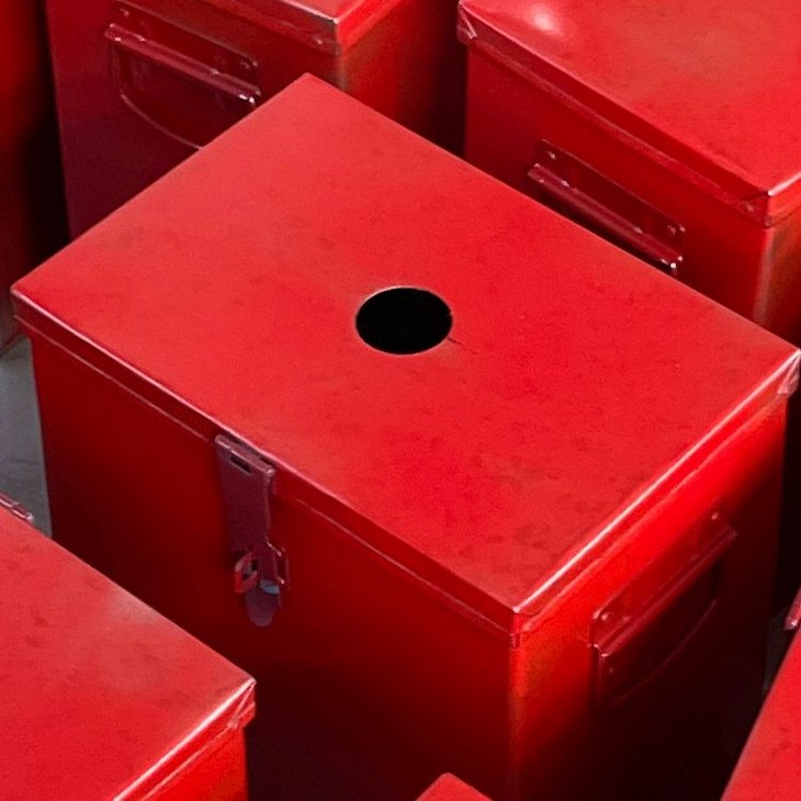 철제 박스 대형 데스크수납함 틴케이스 서랍함