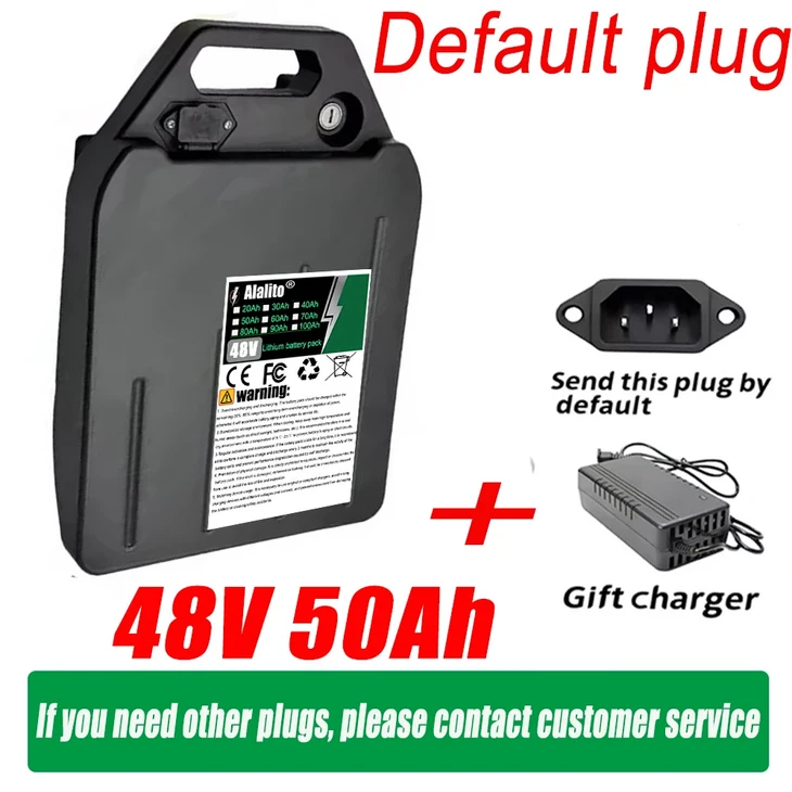 공기 빠른 운송, 24시간 이내에 보내기, 48V100AH, 18650 리튬 배터리, 팩, 3000W 미만 모터에 적합