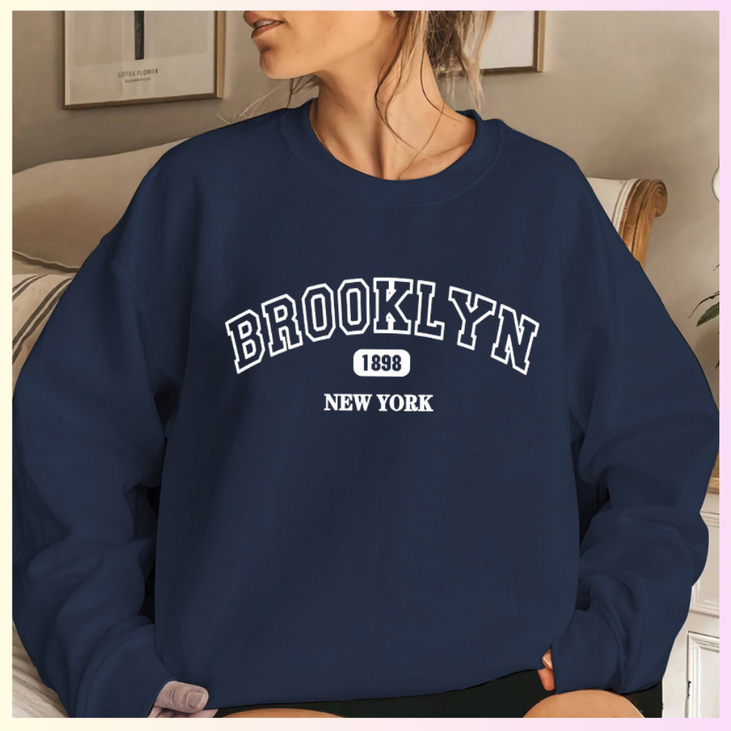 brooklyn브루클린1898 오버핏 남여공용 맨투맨 brooklyn브루클린1898 오버핏 남여공용 맨투맨