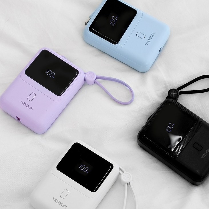 예뿜 고속충전 미니 보조배터리 10000mAh 갤럭시 아이폰, 라벤더 예뿜 고속충전 미니 보조배터리 10000mAh 갤럭시 아이폰, 라벤더