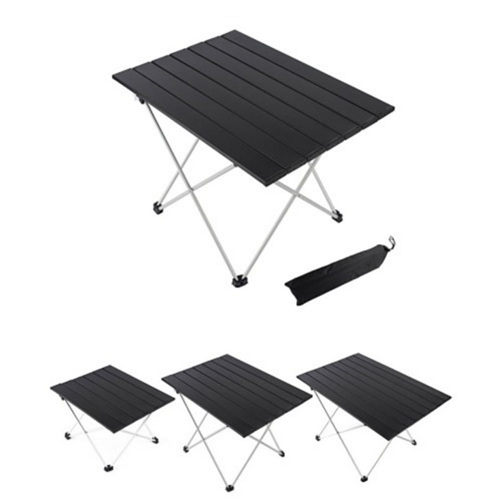 경량 알루미늄 튼튼한 캠핑용 가벼운 롤링 롤테이블 식탁 (중형 소형 대형)