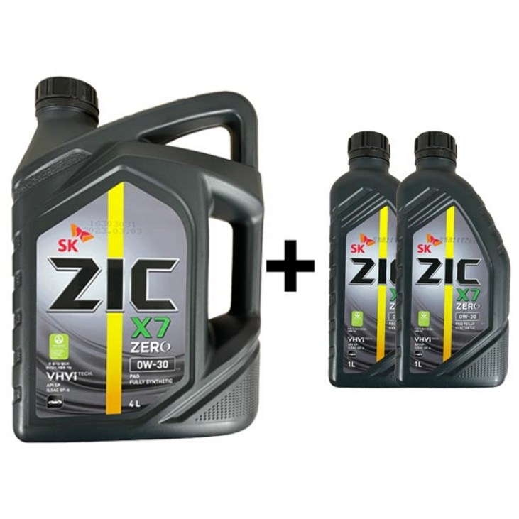 ZIC X7 ZERO 0W30 4L 1개 1L 2개 가솔린