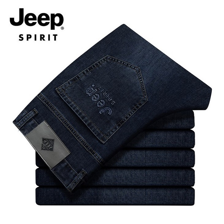 JEEP Spirit (지프스피릿) 남성 청바지 마이크로 탄성 미드 웨이스트 팬츠 비즈니스 캐주얼 청바지 Jeans-26812