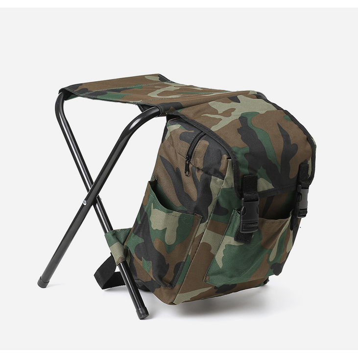 접이식 배낭 겸용 캠핑 의자 접이식 낚시 휴대용 미니 보조 야외 간이, 1개