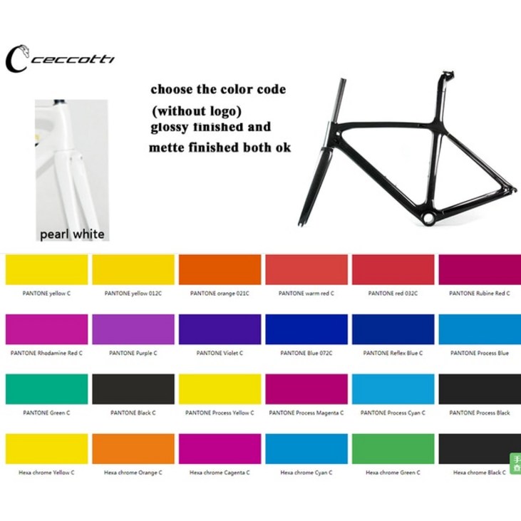 픽시프레임 자전거 프레임 풀 카본 로드 바이크 세트 탄소 700c T1000 공장, order 색상+55cmPF30