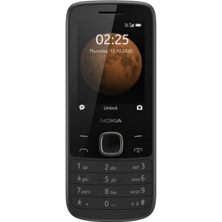 노키아 225 GSM 휴대전화 핸드폰 4G 검은색