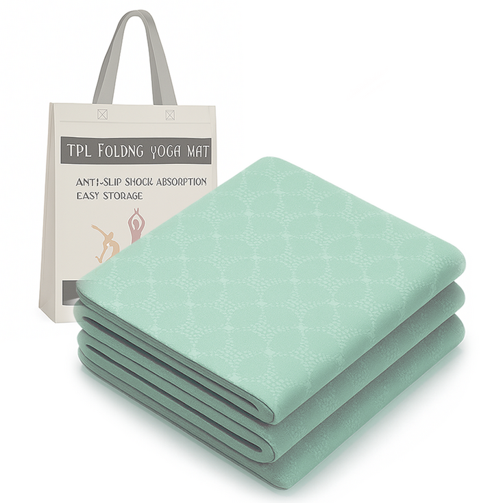 핫쏘잇 8mm 논슬립 접이식 요가매트, 민트, 1개