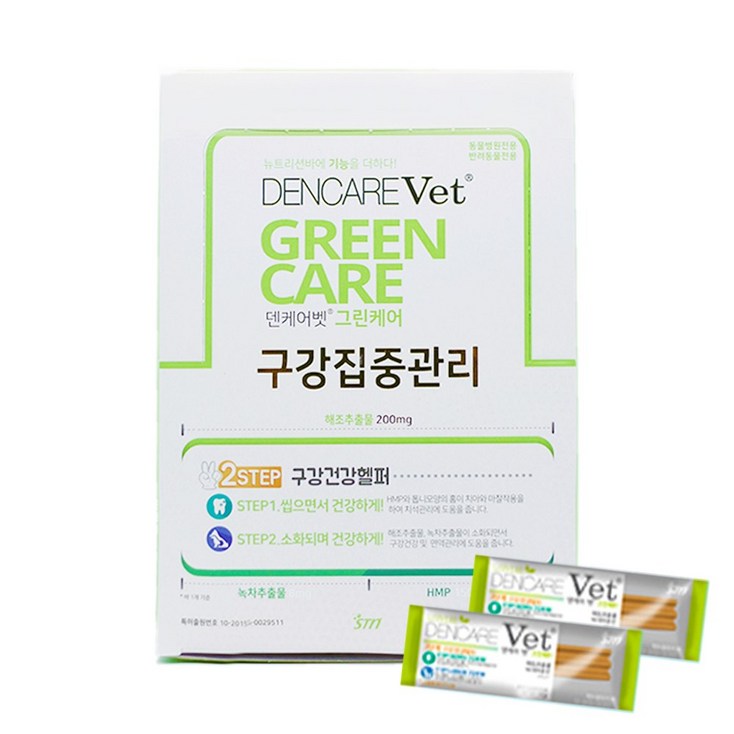 DENCARE Vet 덴케어벳 그린케어 덴탈껌, 30개