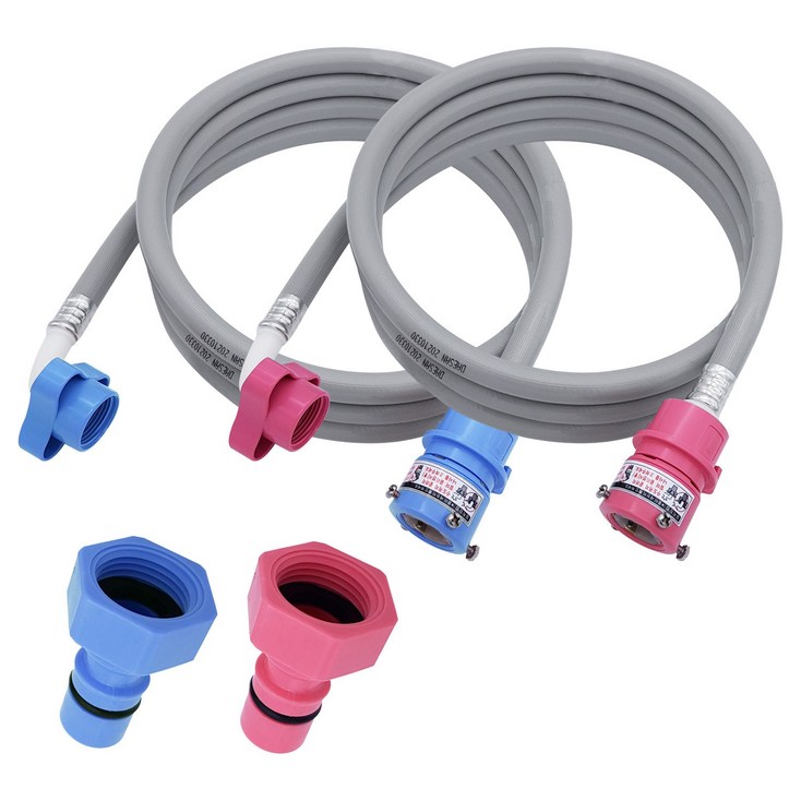 국산 세탁기호스 삼성 LG 대우 급수호스 3미터 냉수3미터 온수 세트, 1개