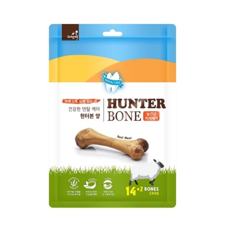 자연애 헌터본 720g48p 덴탈껌 강아지간식 자연애 헌터본 720g48p 덴탈껌 강아지간식