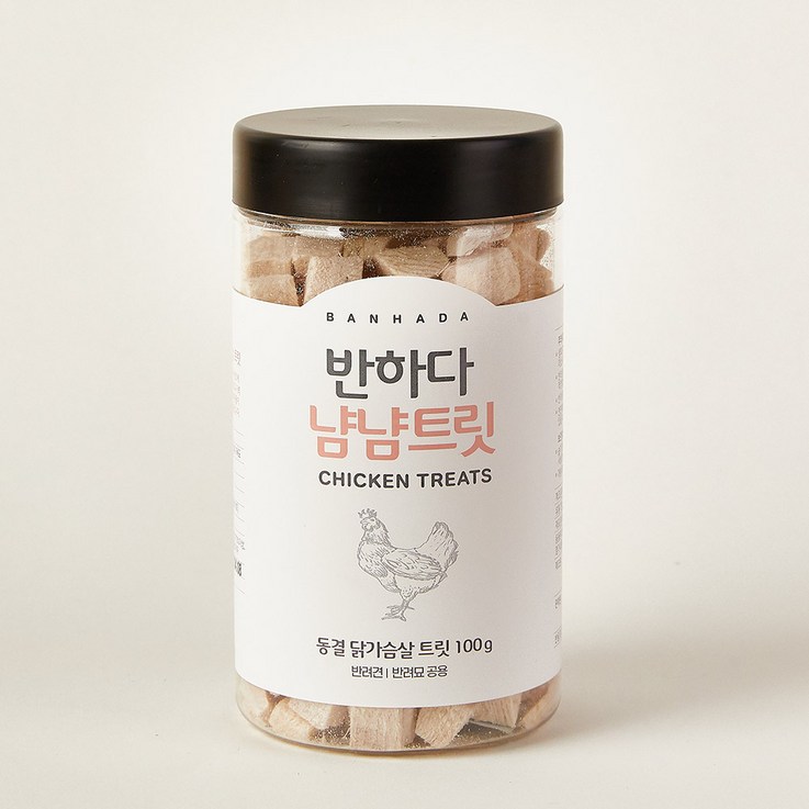 반하다 냠냠 트릿 반려동물 동결건조 간식, 100g
