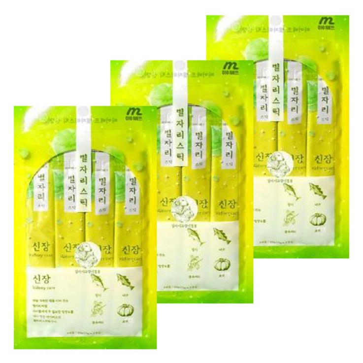 마이베프 별자리스틱 15g 4P, 3팩, 60g, 신장건강