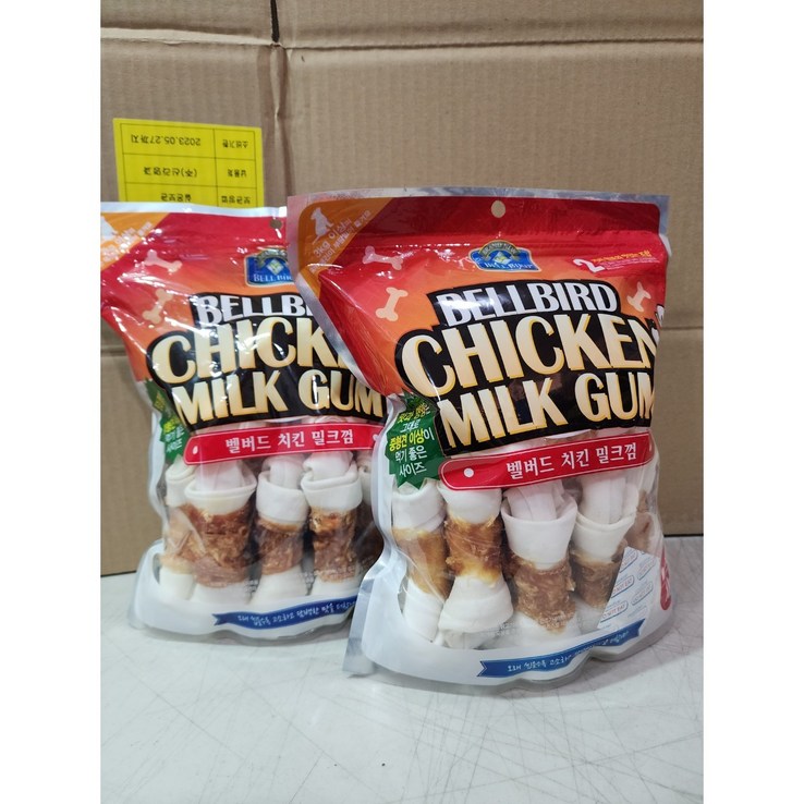밸버드 치킨밀크껌 큰사이즈1kg X 2봉  코스트코 애견덴탈껌