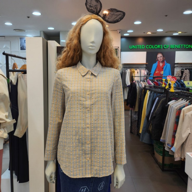 베네통체크남방BABL93231963317